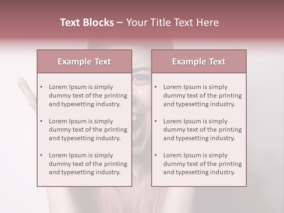 Shouting Girl PowerPoint Template