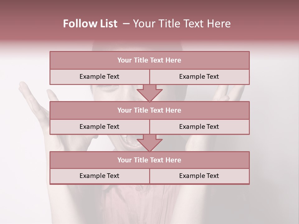 Shouting Girl PowerPoint Template