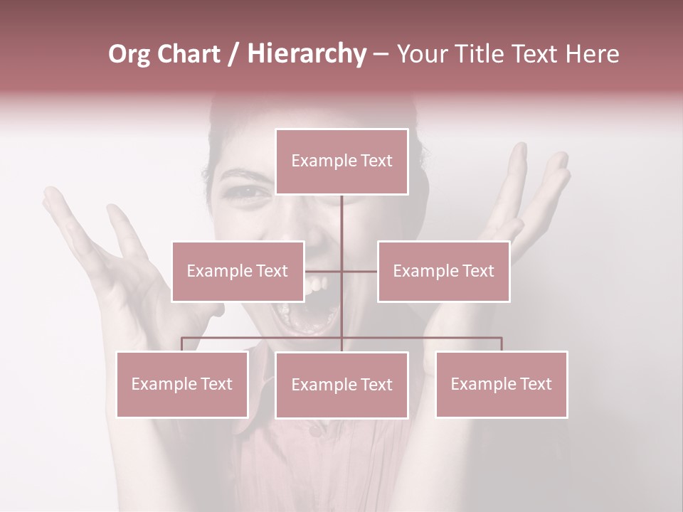 Shouting Girl PowerPoint Template