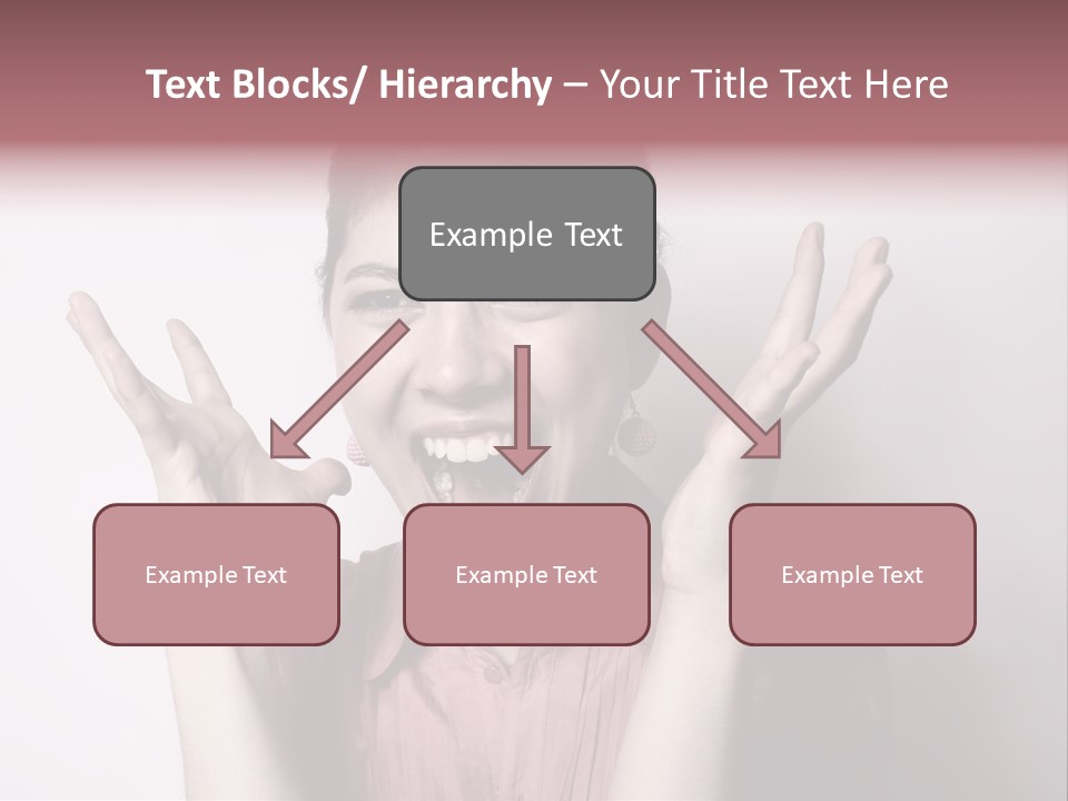 Shouting Girl PowerPoint Template