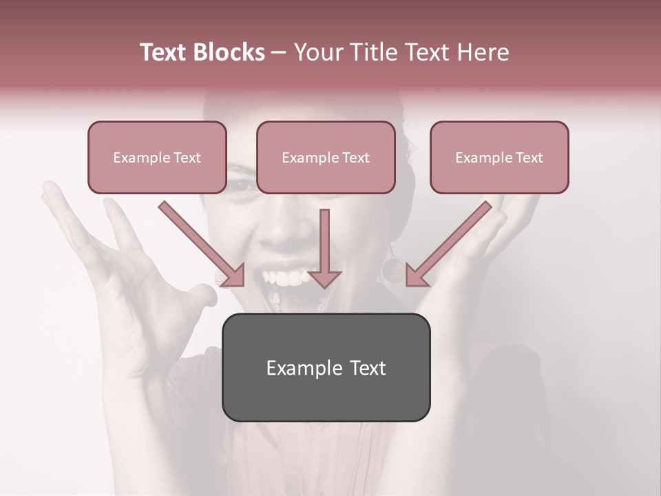 Shouting Girl PowerPoint Template
