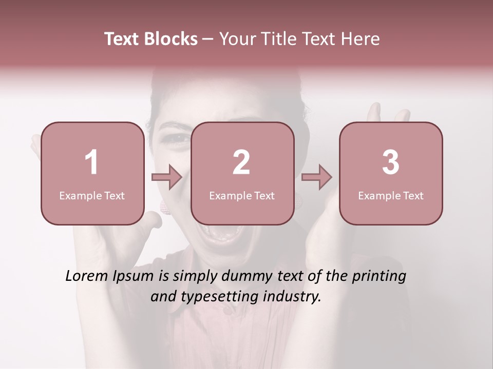 Shouting Girl PowerPoint Template