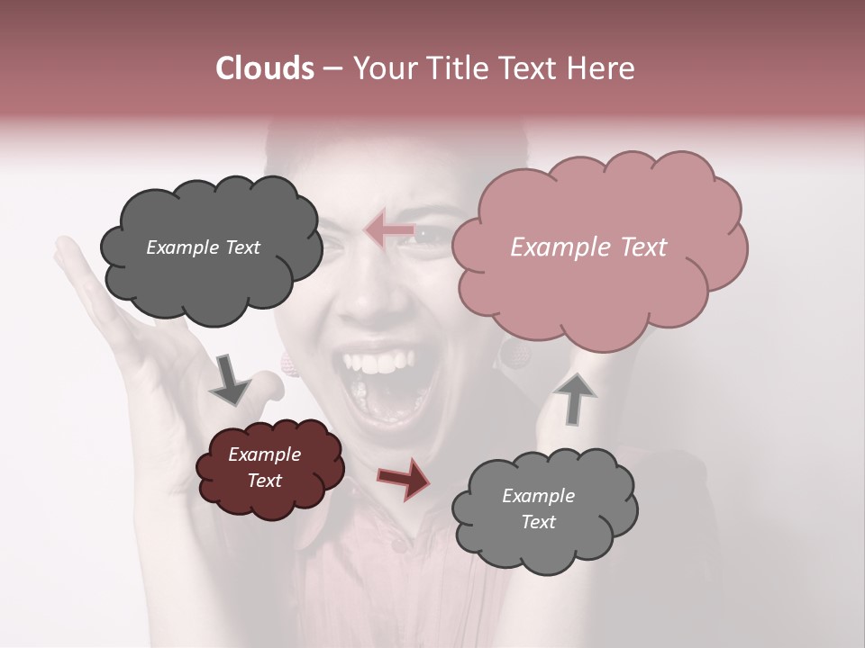 Shouting Girl PowerPoint Template