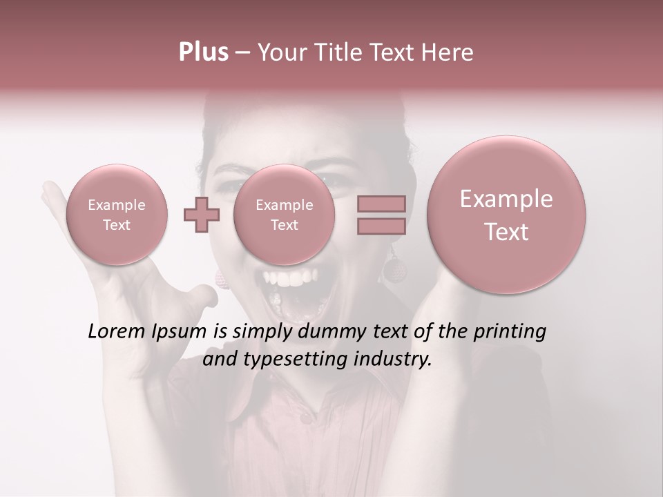 Shouting Girl PowerPoint Template