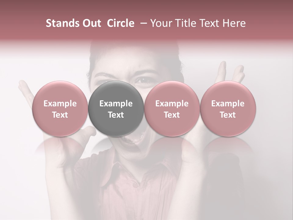 Shouting Girl PowerPoint Template