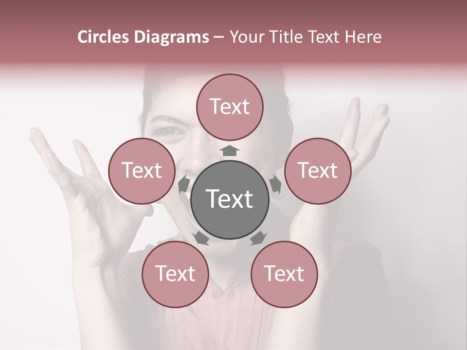 Shouting Girl PowerPoint Template