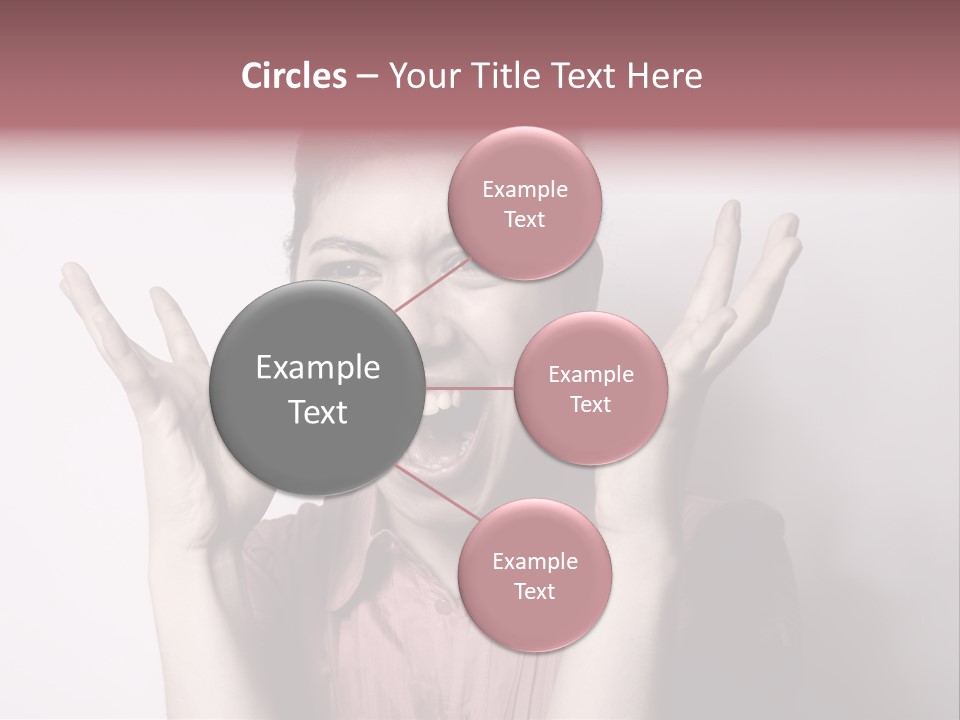 Shouting Girl PowerPoint Template