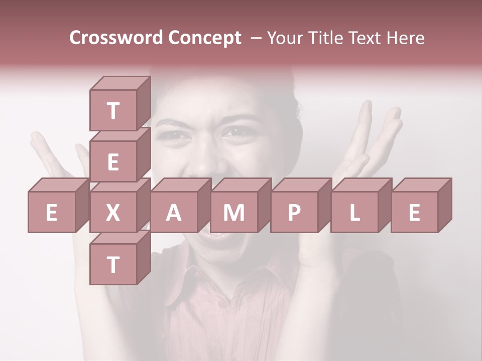 Shouting Girl PowerPoint Template