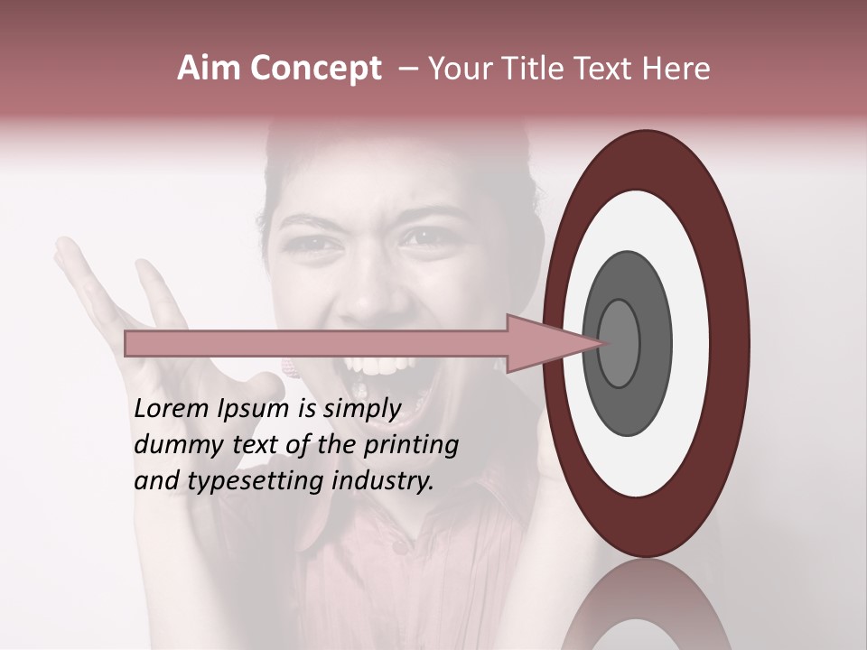 Shouting Girl PowerPoint Template