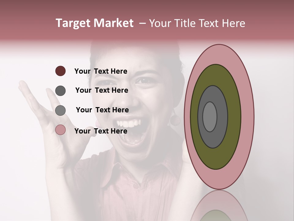 Shouting Girl PowerPoint Template