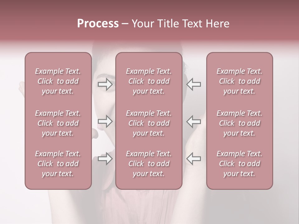 Shouting Girl PowerPoint Template