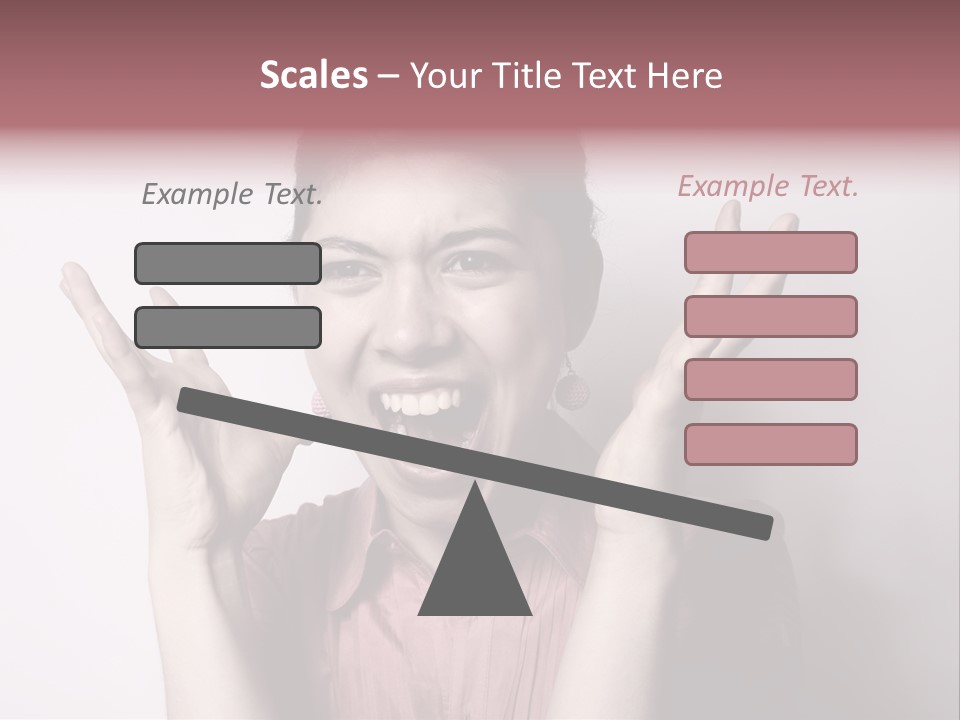 Shouting Girl PowerPoint Template