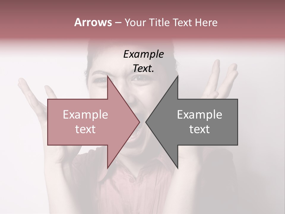 Shouting Girl PowerPoint Template