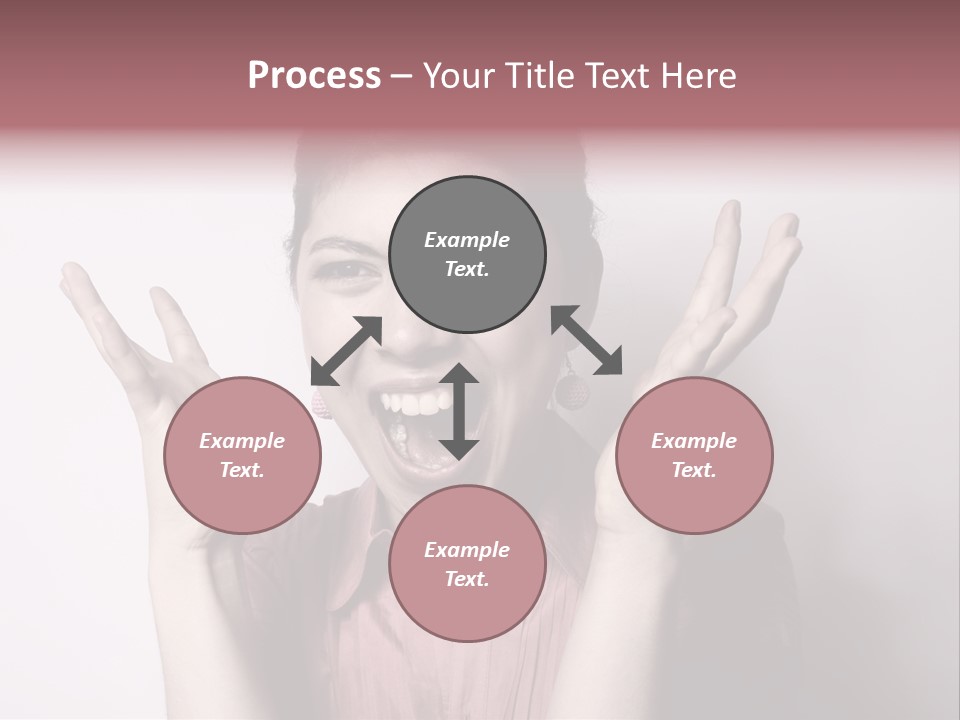 Shouting Girl PowerPoint Template