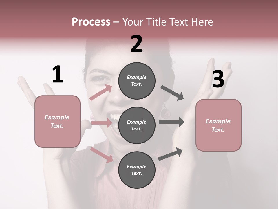 Shouting Girl PowerPoint Template