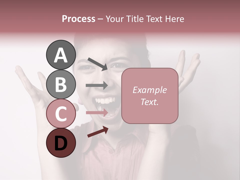 Shouting Girl PowerPoint Template