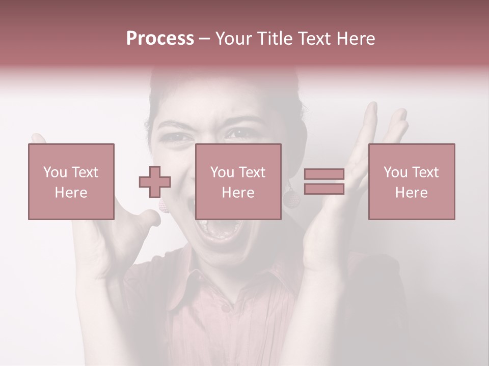 Shouting Girl PowerPoint Template