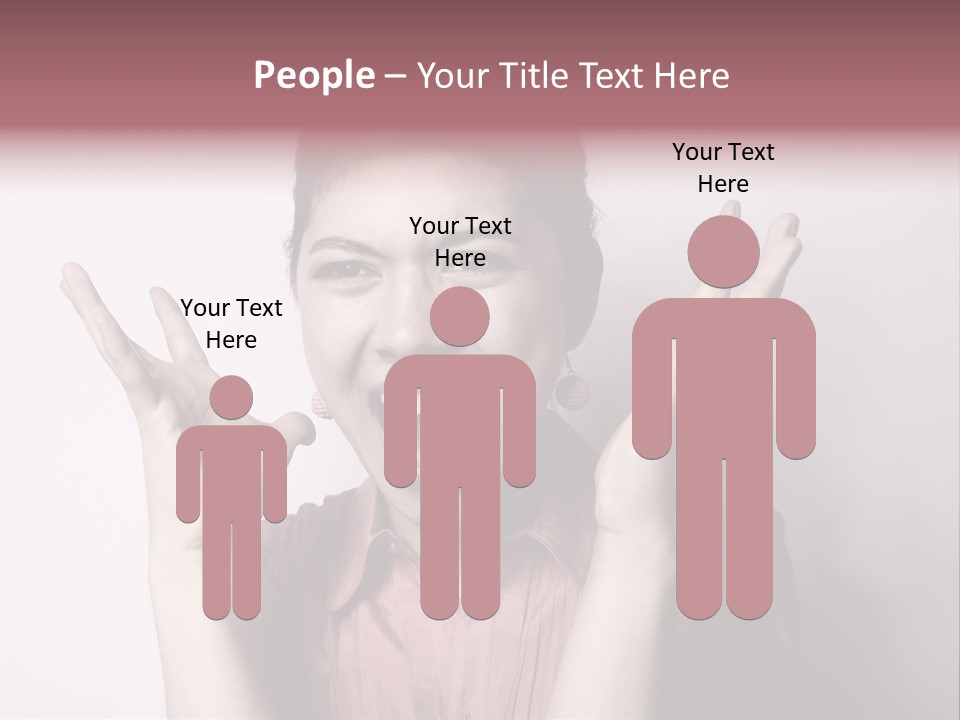 Shouting Girl PowerPoint Template