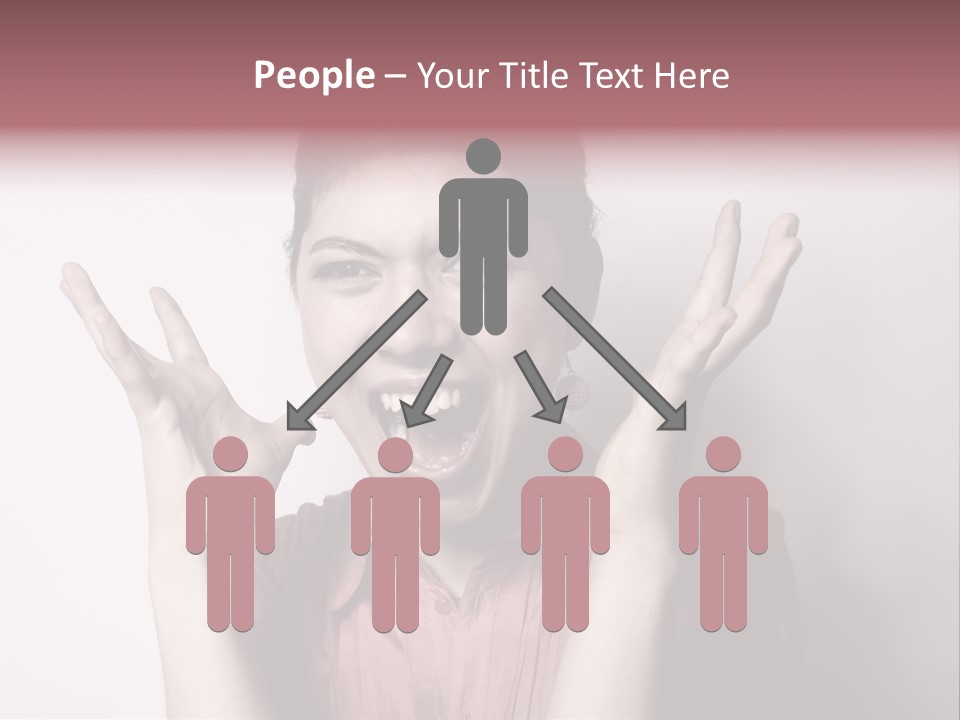 Shouting Girl PowerPoint Template