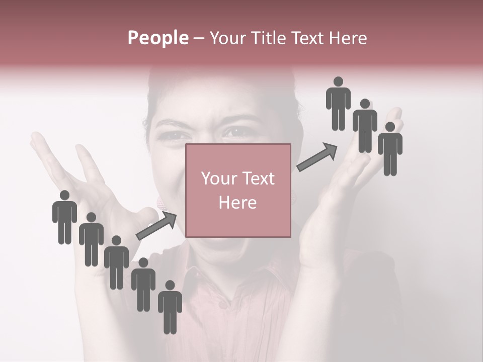 Shouting Girl PowerPoint Template