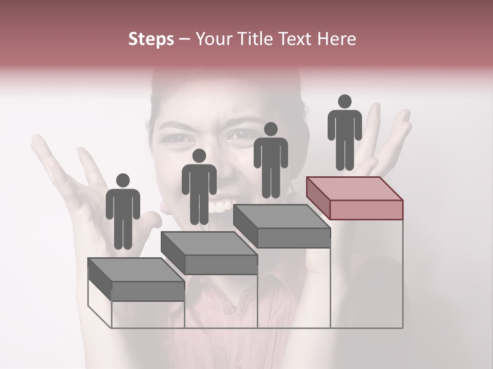 Shouting Girl PowerPoint Template