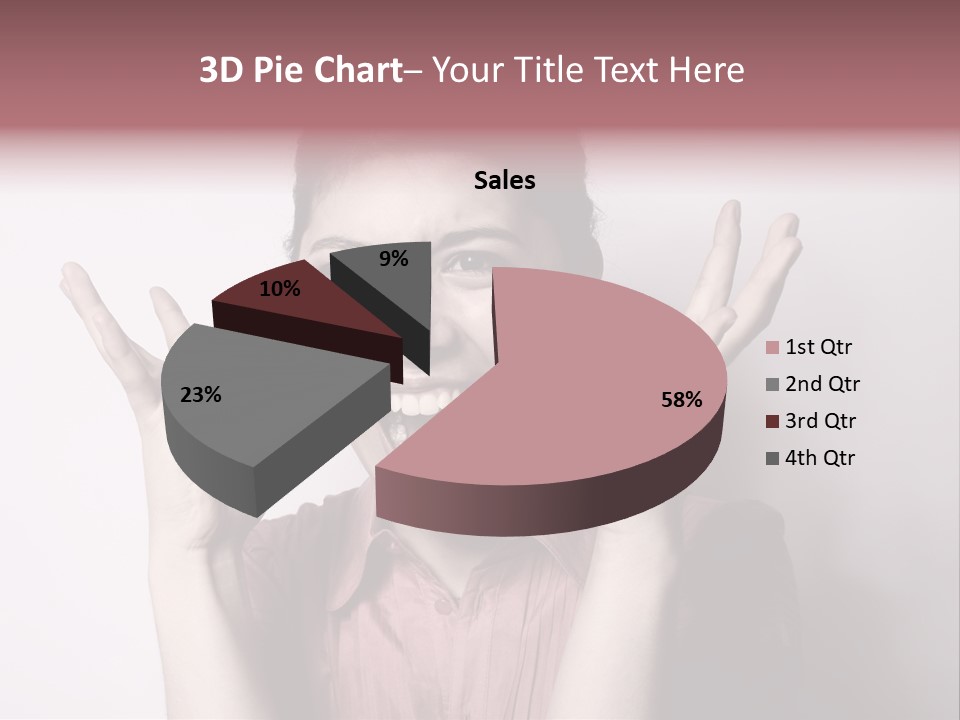 Shouting Girl PowerPoint Template