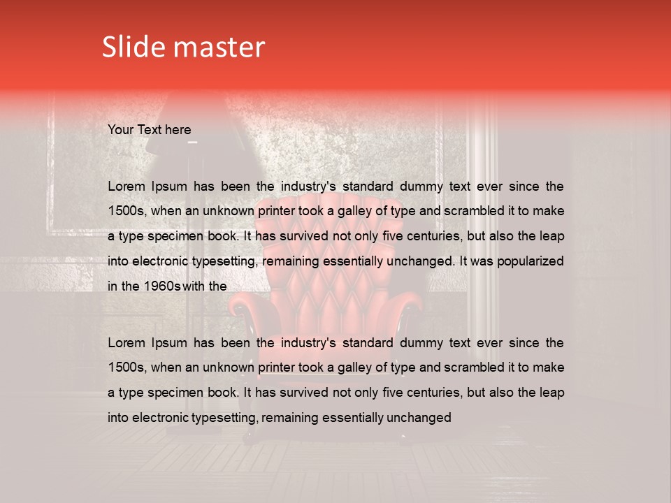 Grunge Interior PowerPoint Template