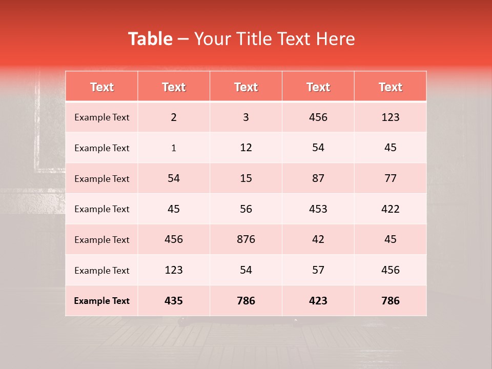 Grunge Interior PowerPoint Template