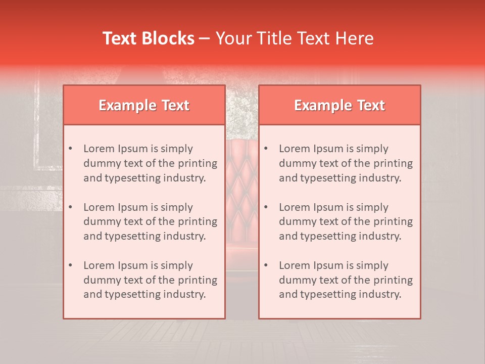 Grunge Interior PowerPoint Template