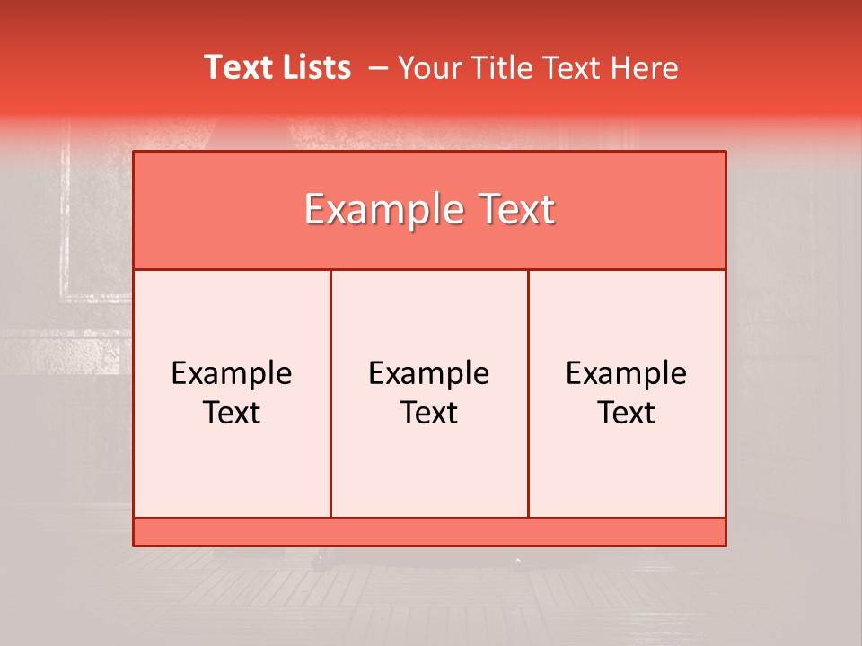 Grunge Interior PowerPoint Template