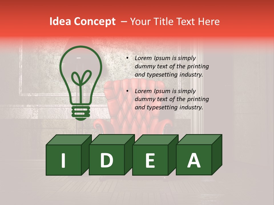 Grunge Interior PowerPoint Template