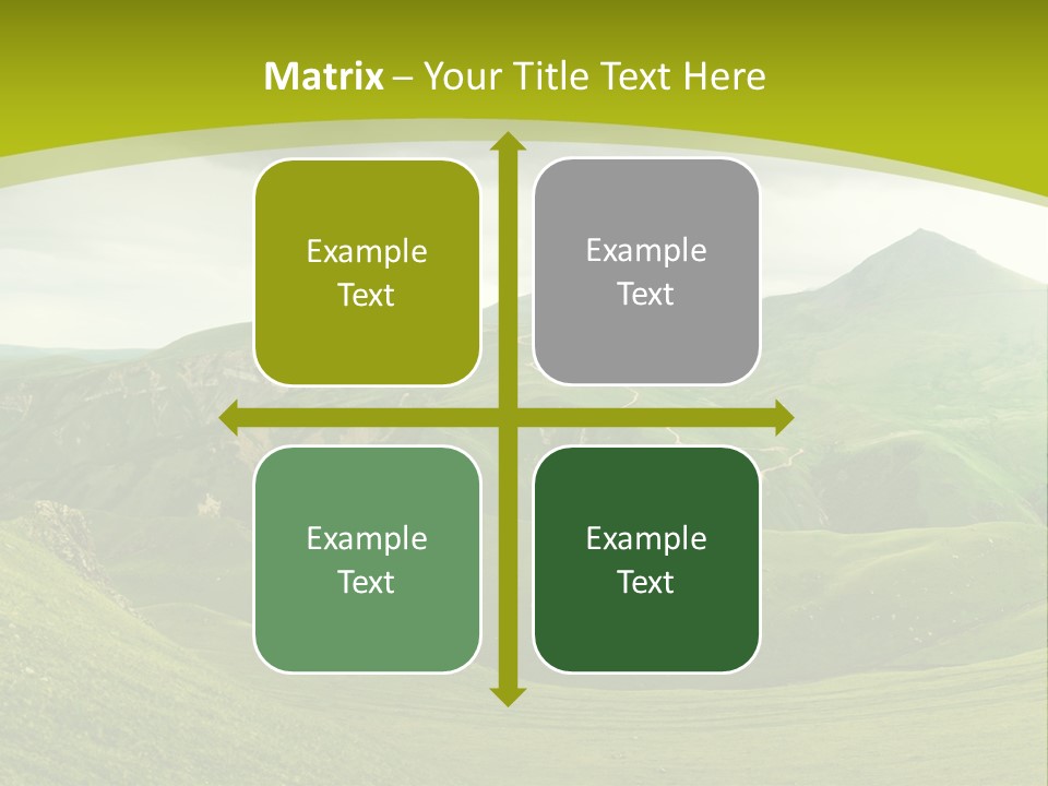 Green Mountains PowerPoint Template