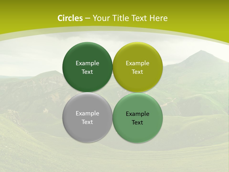 Green Mountains PowerPoint Template