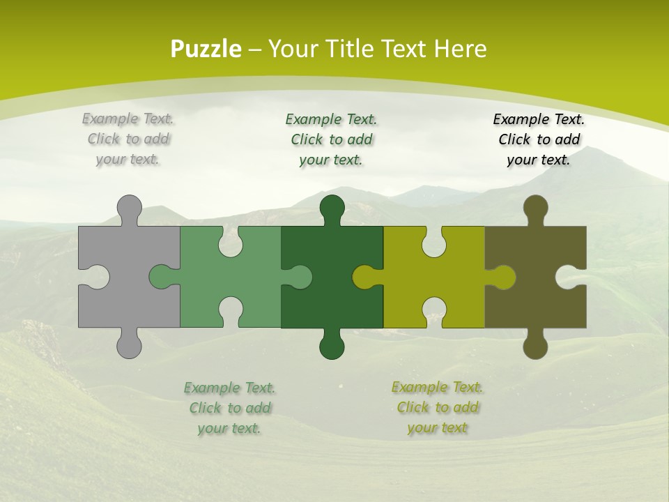 Green Mountains PowerPoint Template