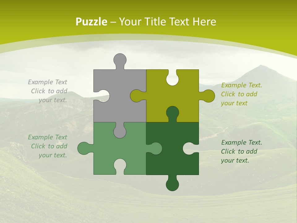 Green Mountains PowerPoint Template