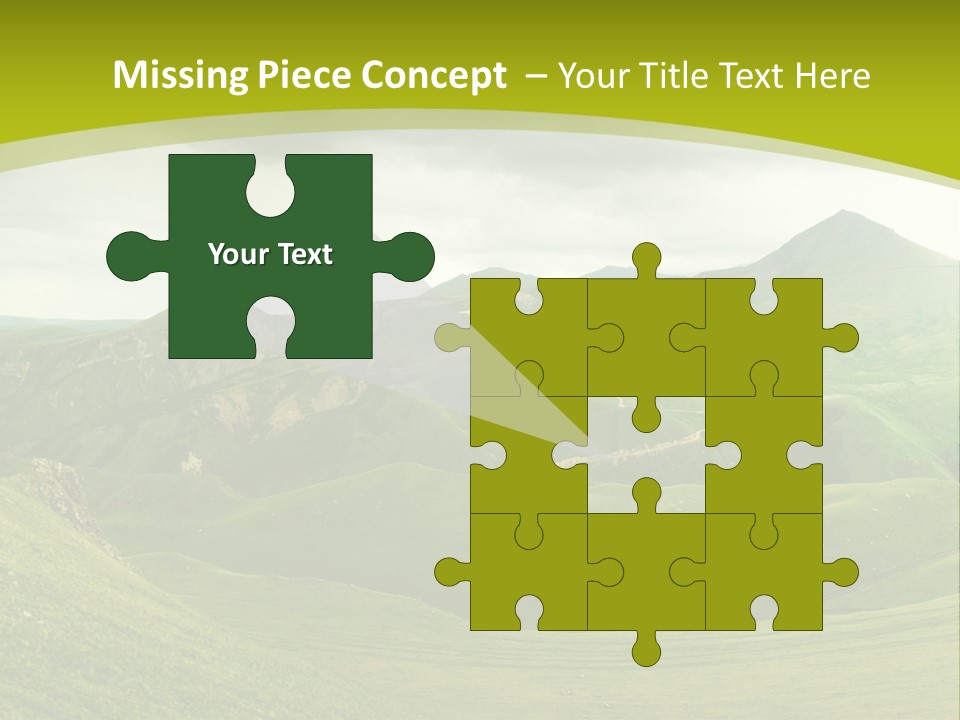 Green Mountains PowerPoint Template