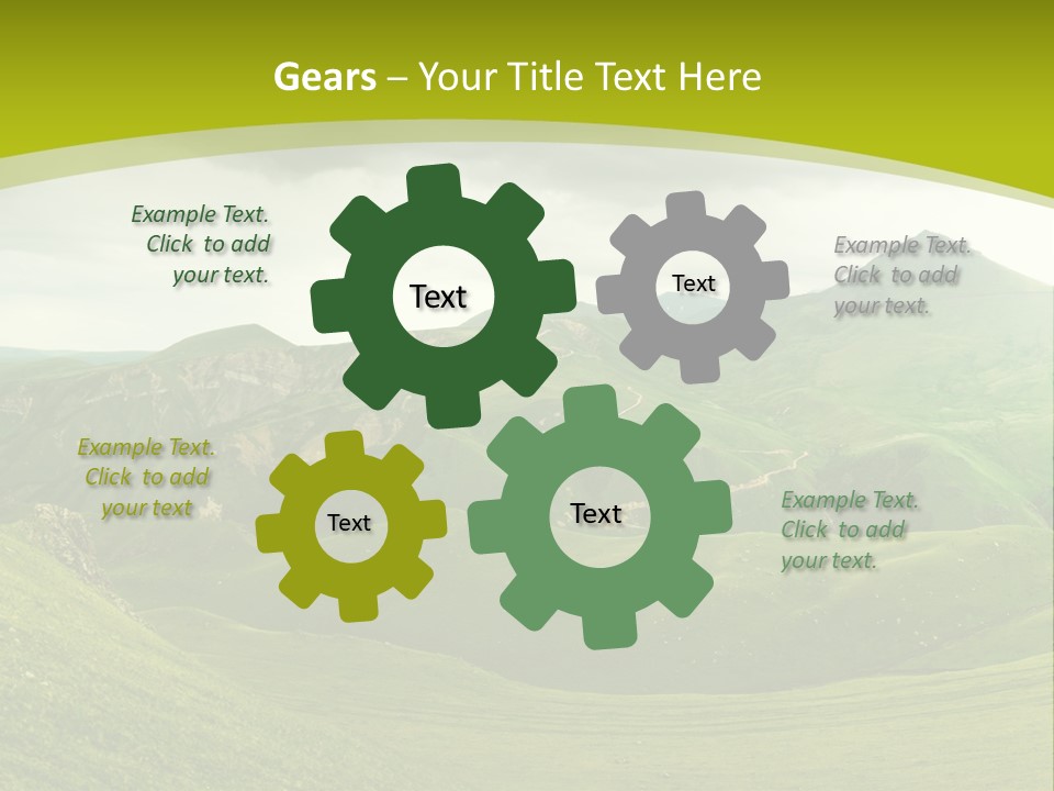 Green Mountains PowerPoint Template