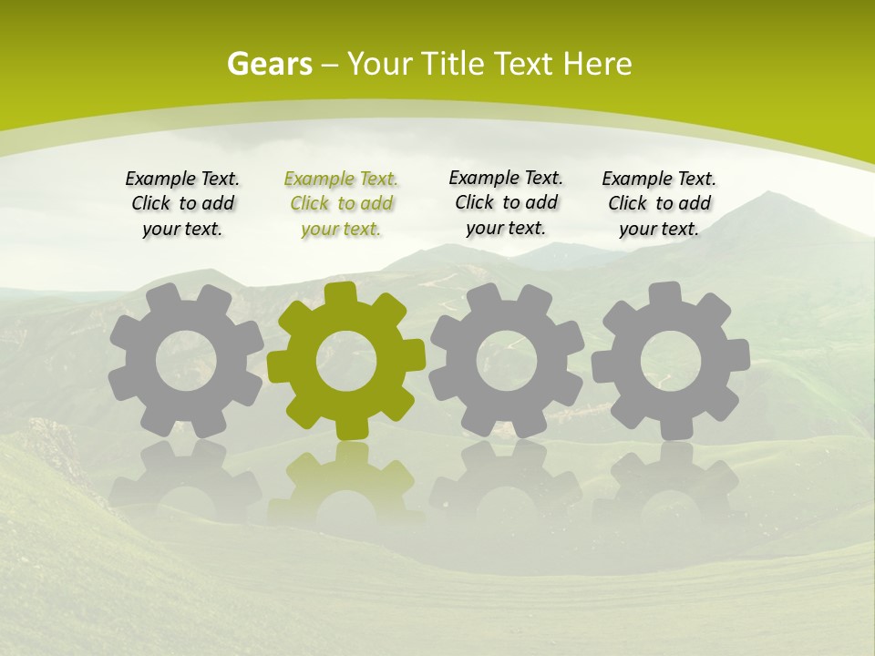 Green Mountains PowerPoint Template