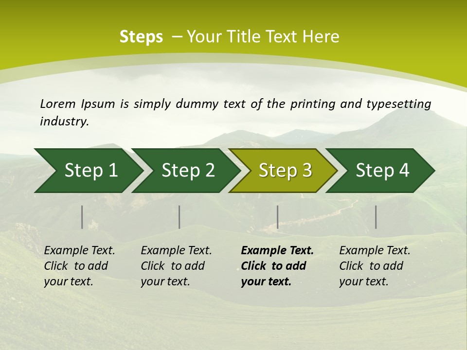 Green Mountains PowerPoint Template