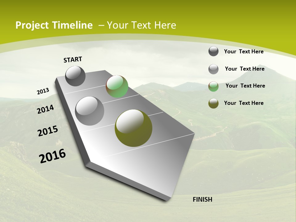 Green Mountains PowerPoint Template