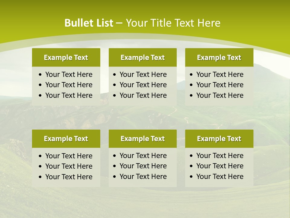 Green Mountains PowerPoint Template