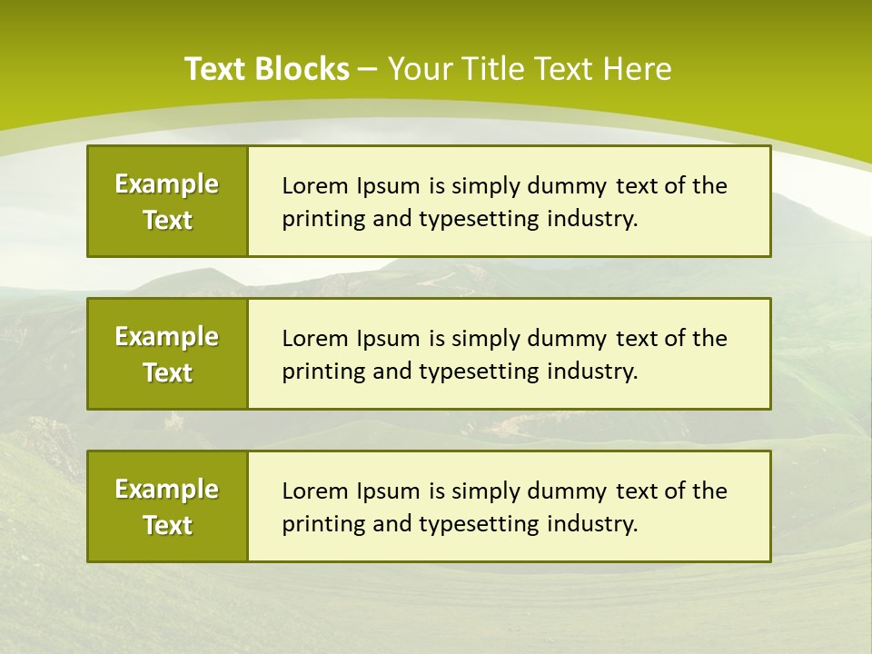 Green Mountains PowerPoint Template