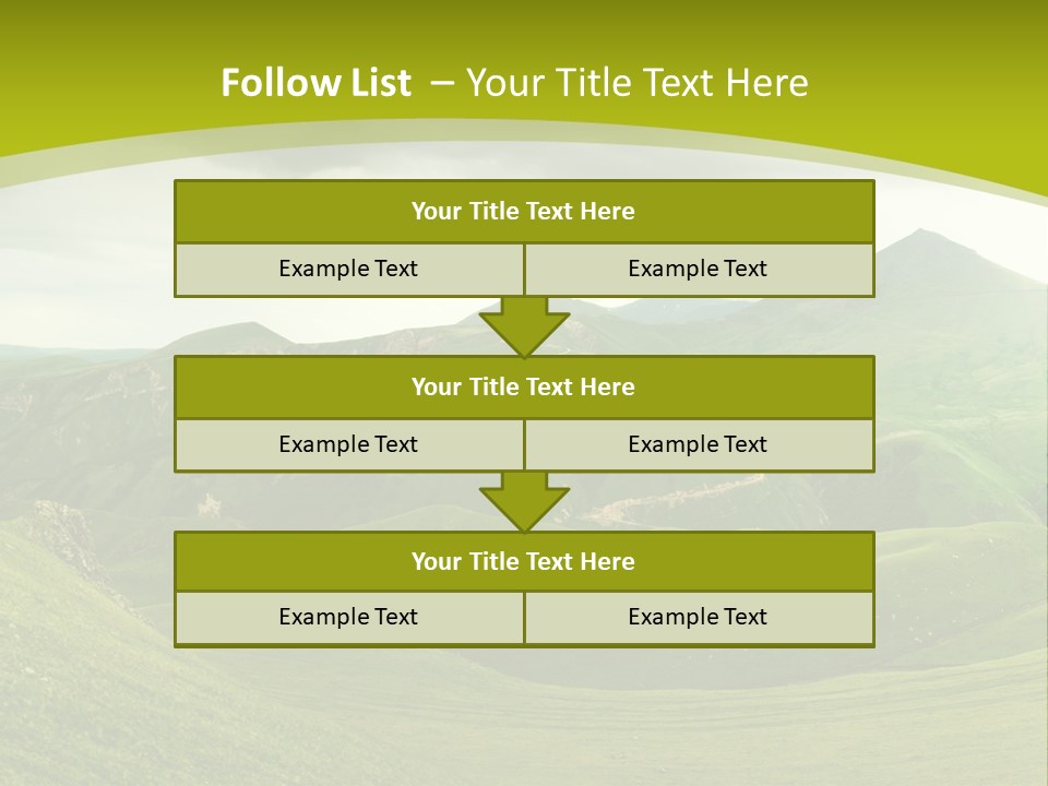 Green Mountains PowerPoint Template