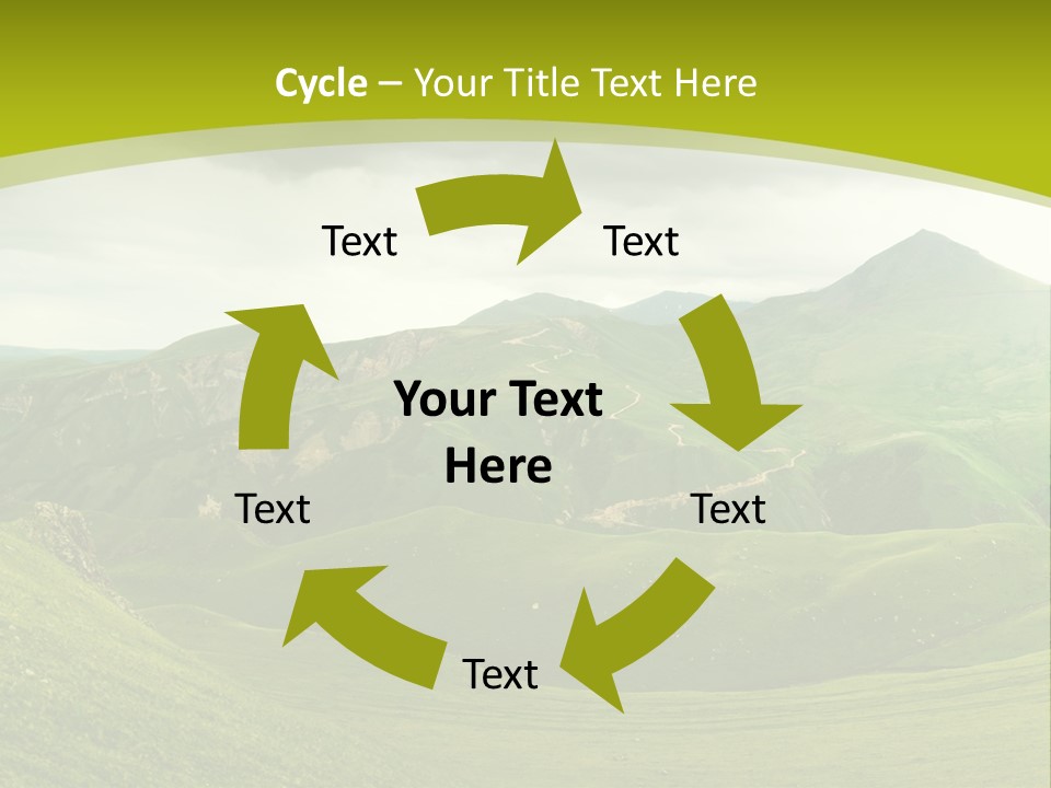 Green Mountains PowerPoint Template