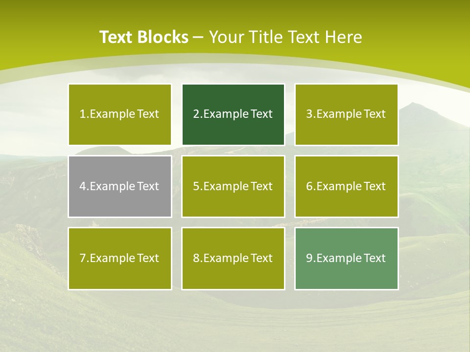 Green Mountains PowerPoint Template