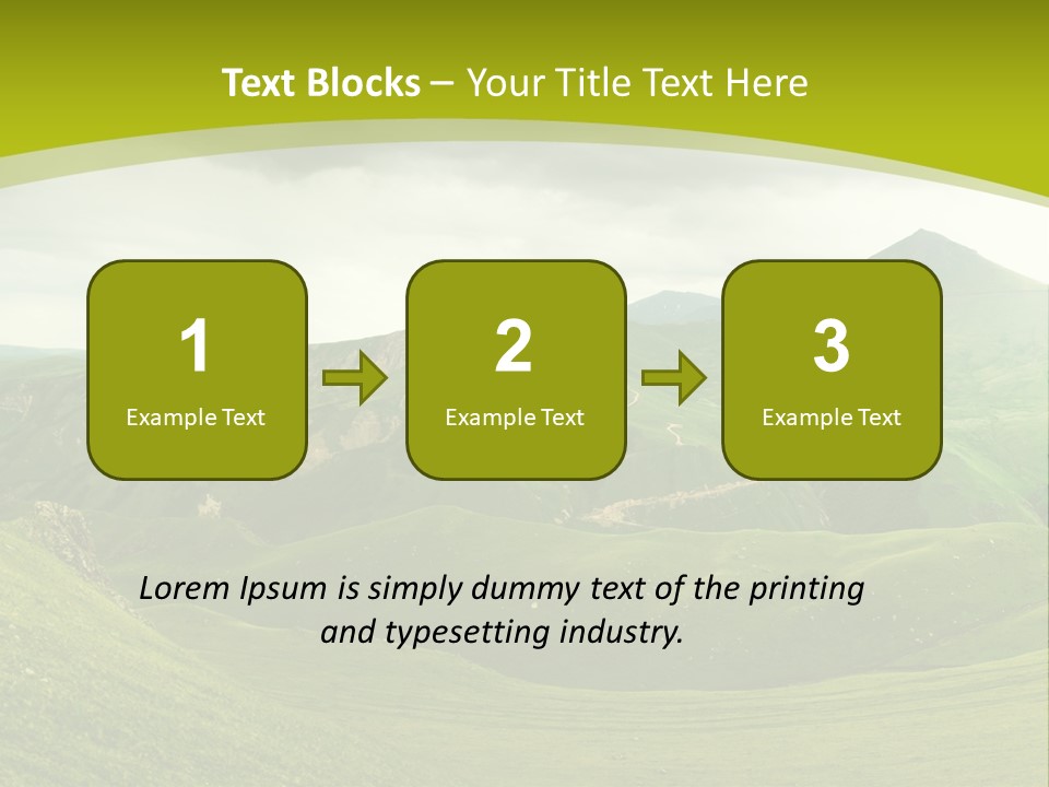 Green Mountains PowerPoint Template