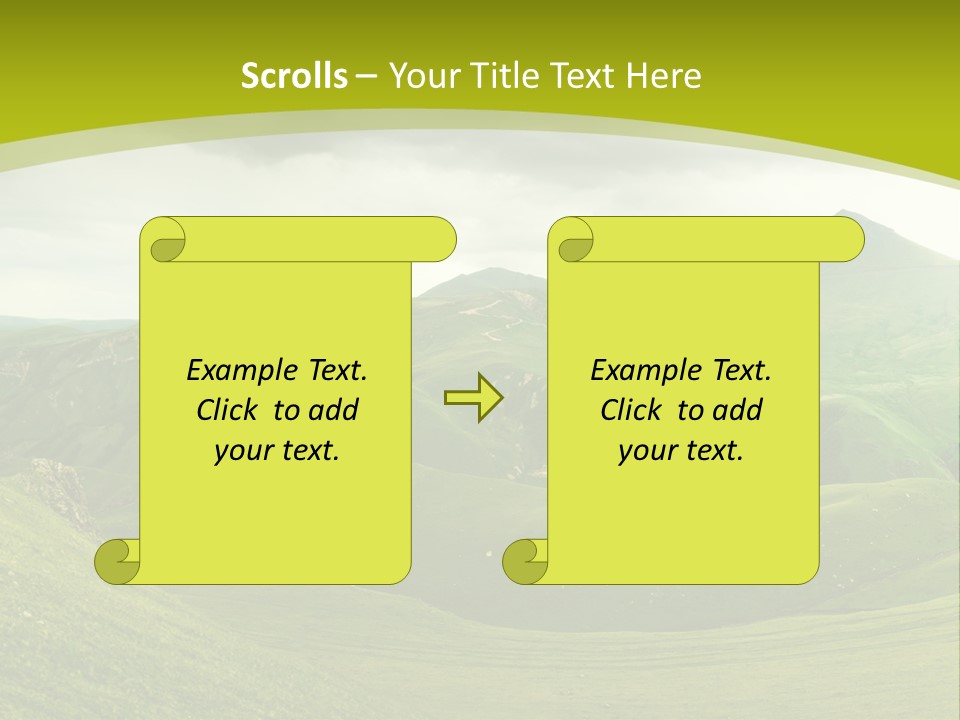Green Mountains PowerPoint Template