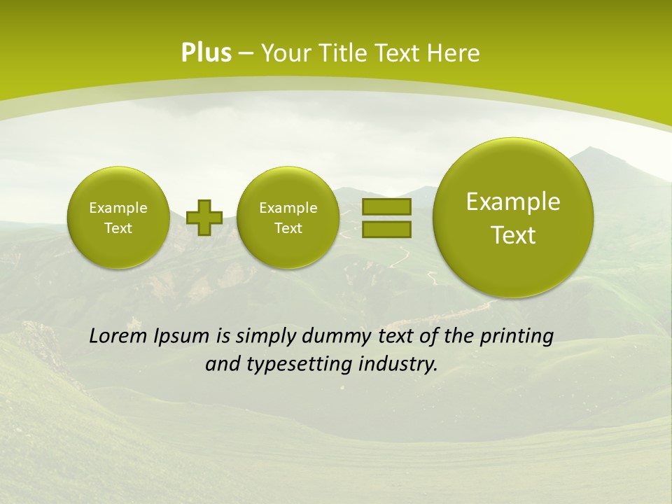 Green Mountains PowerPoint Template
