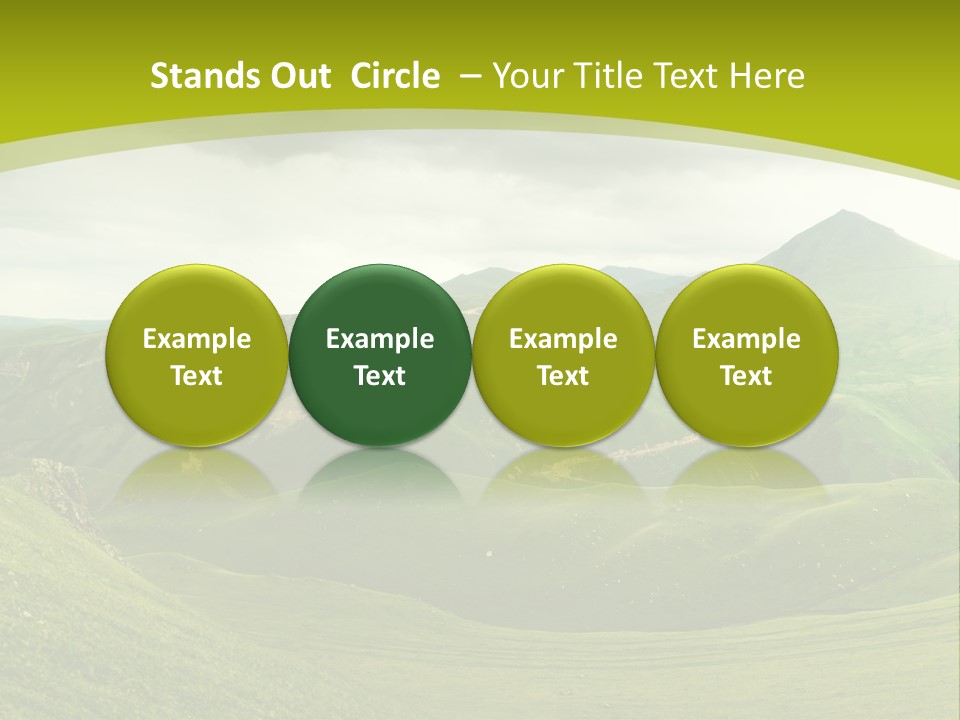 Green Mountains PowerPoint Template