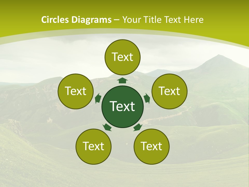 Green Mountains PowerPoint Template